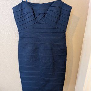 Blue BCBG MaxAzria bodycon bandage dress
